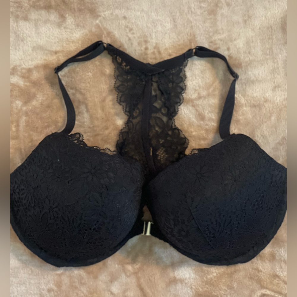 Auden Black Lace Racerback Bra